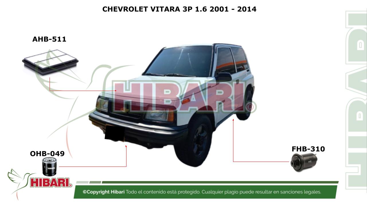 Lee más sobre el artículo CHEVROLET VITARA 3P 1.6 2001 – 2014 (2)